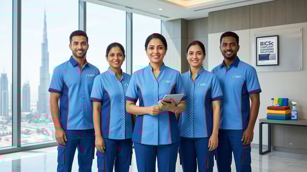 BICSc cleaning standards training for professional cleaning teams in Dubai UAE