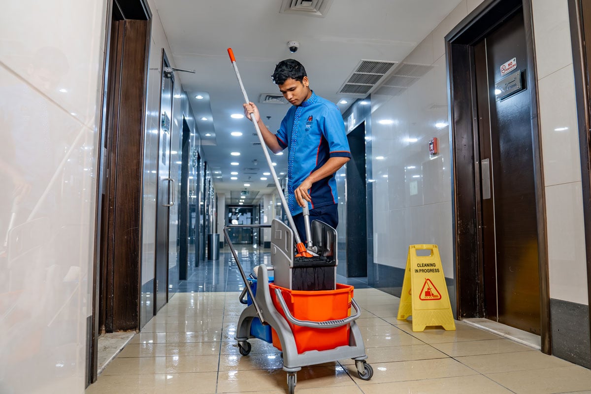 Commercial cleaning company in Dubai maintaining hygienic workspaces for businesses