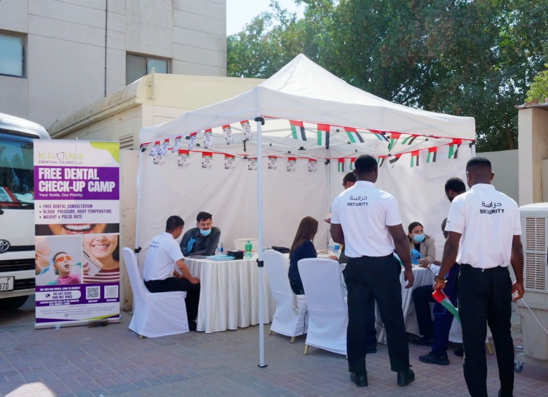 MEBS Facility Services promoting employee wellbeing through a free CSR dental care programme in Dubai
