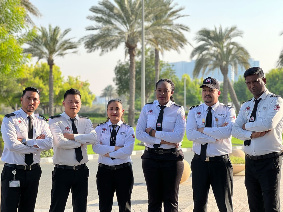 Security staff receiving SIRA certification training in Dubai