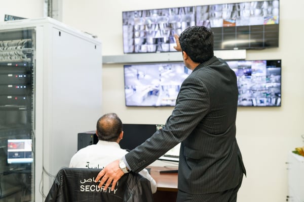 SIRA CCTV operators monitoring surveillance systems in Dubai compliant with SIRA security standards